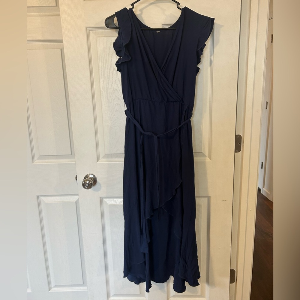 Elegant Navy Blue Women's Dress